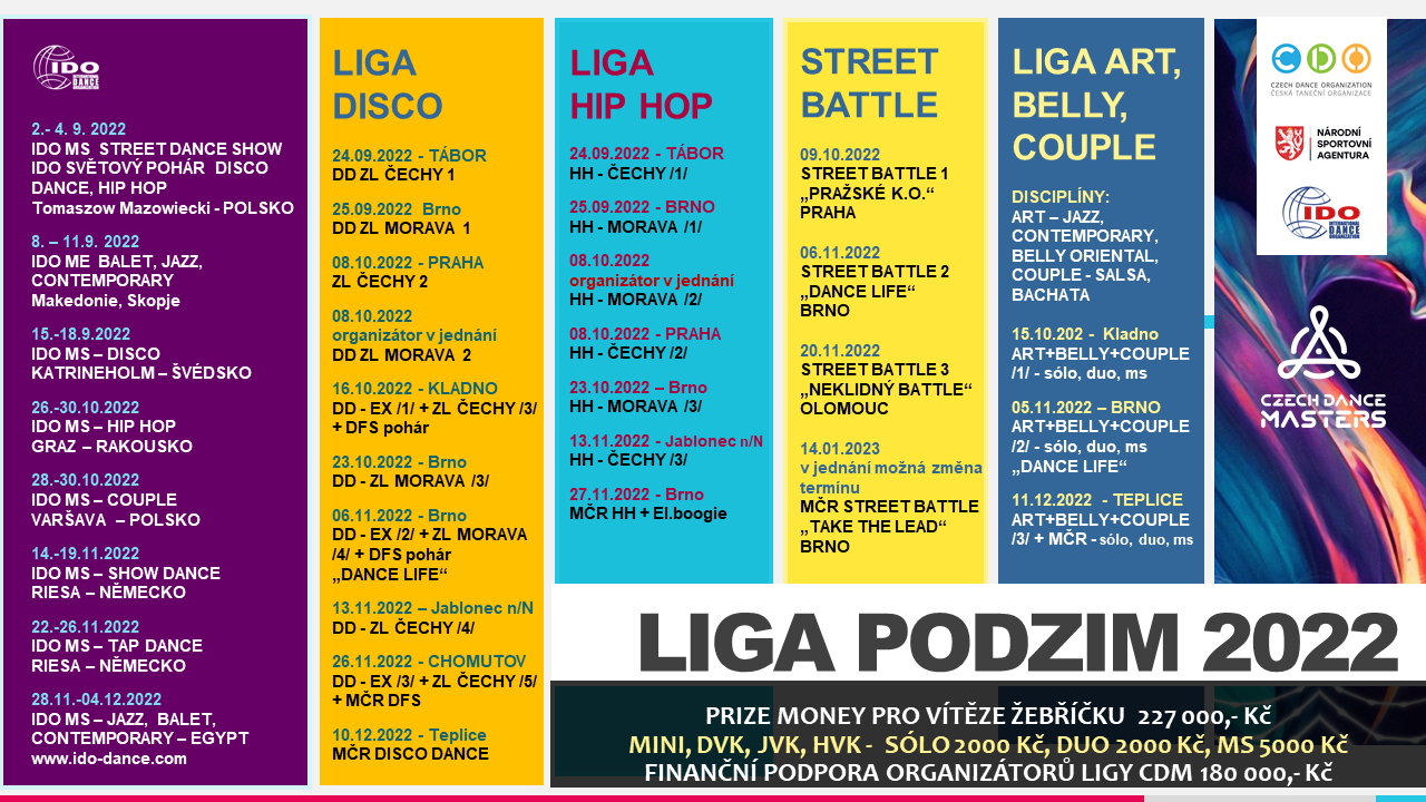 CDM PODZIM 2022 termíny