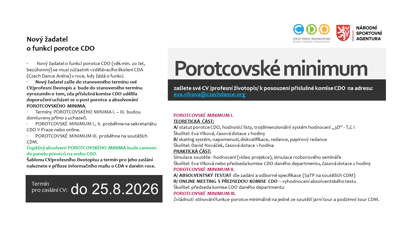 POROTCOVSKÉ MINIMUM 2026